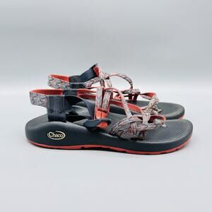 Chaco Sandals Womens 8 Black Red Z2 Classic Strappy Hiking Outdoor Shoes